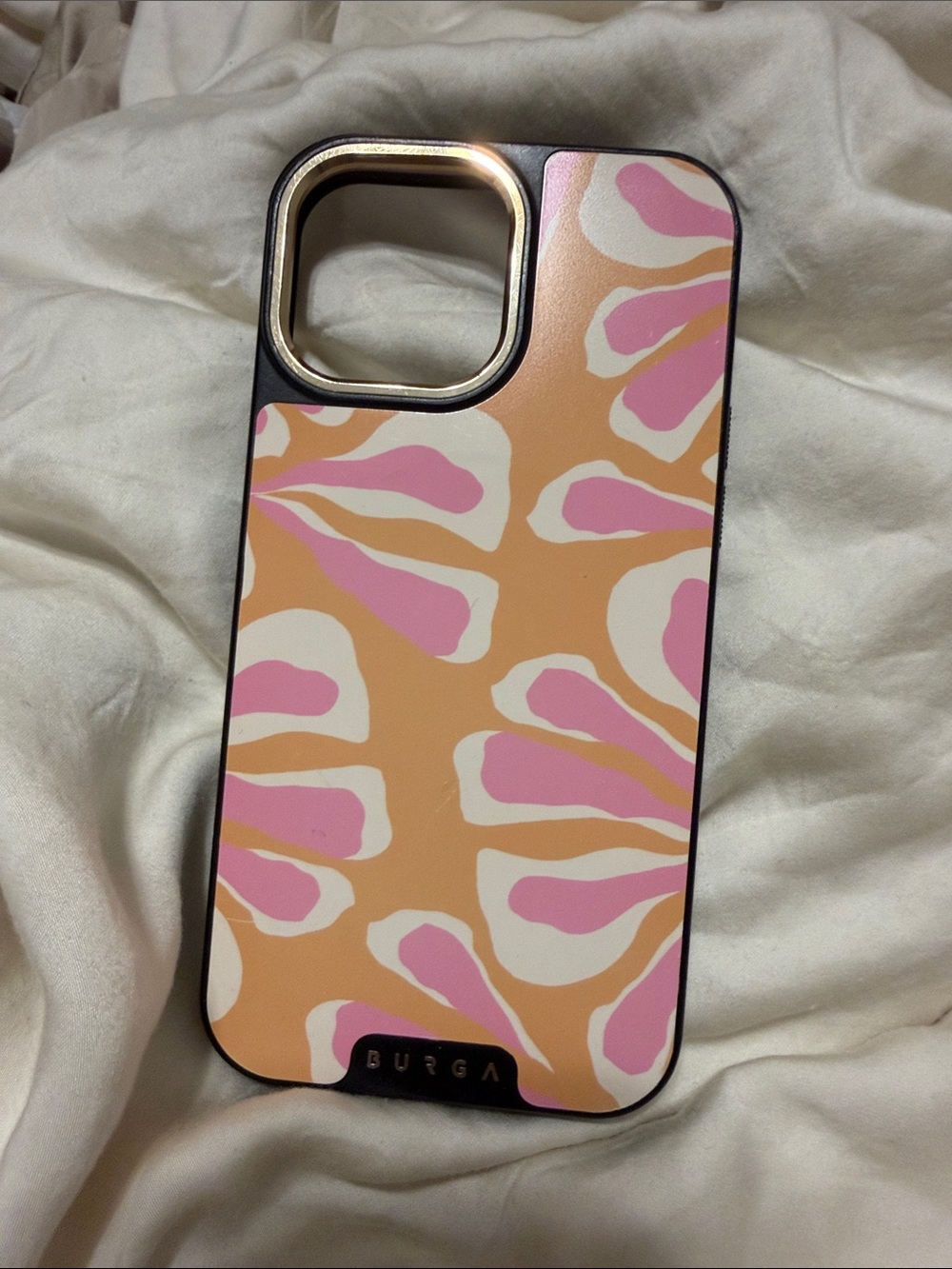 BURGA Elite Pink & Peach Abstract Pattern iPhone 13 Pro Max Case
